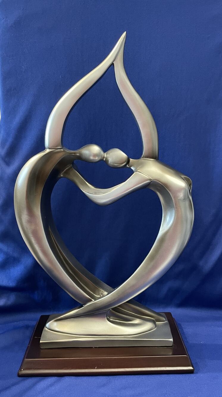 Herco Dance From The Heart Man and Woman Modern Sculpture